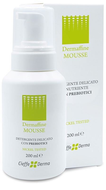 DERMAFFINE MOUSSE DETERGENTE DELICATO E NUTRIENTE CON PREBIOTICI 200 ML - Farmacia Puddu Baire S.r.l.
