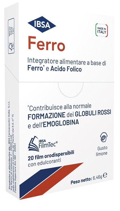 FERRO IBSA 20 FILM ORODISPERSIBILI - Farmacia Puddu Baire S.r.l.
