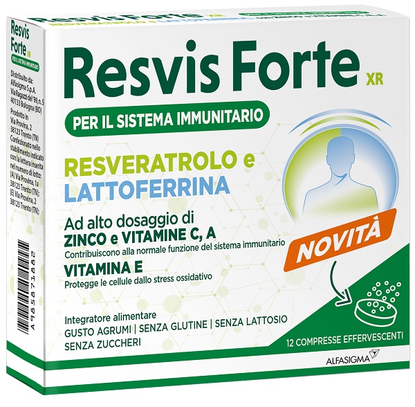 RESVIS FORTE XR 12 COMPRESSE EFFERVESCENTI - Farmacia Puddu Baire S.r.l.