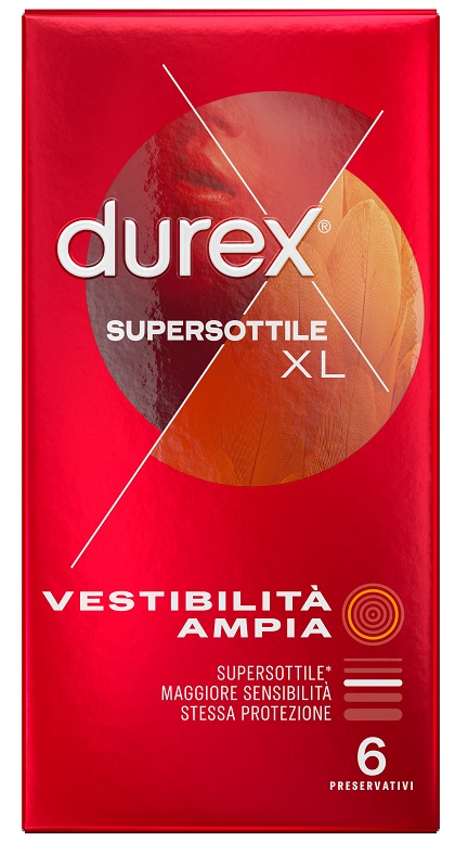 PROFILATTICO DUREX SUPERSOTTILE XL 6 PEZZI - Farmacia Puddu Baire S.r.l.