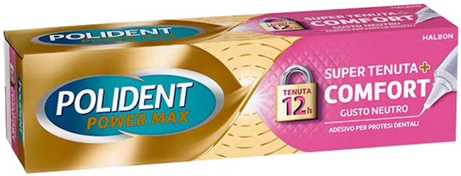 CREMA ADESIVA PROTESI DENTALI POLIDENT POWER MAX SUPER TENUTA+COMFORT 70 G - Farmacia Puddu Baire S.r.l.