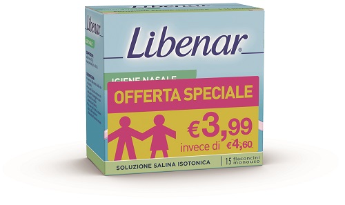 SOLUZIONE ISOTONICA LIBENAR 15 FLACONCINI DA 5 ML TAGLIO PREZZO - Farmacia Puddu Baire S.r.l.
