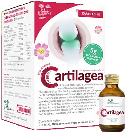 CARTILAGEA SALUGEA 18 FLACONCINI DA 12 ML - Farmacia Puddu Baire S.r.l.