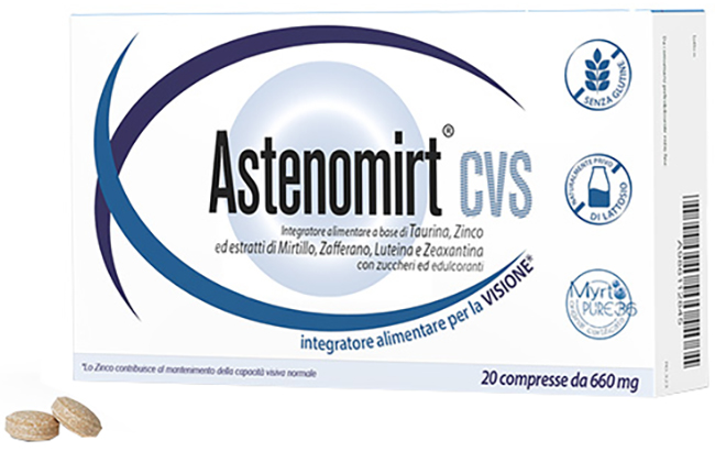 ASTENOMIRT CVS 20 COMPRESSE - Farmacia Puddu Baire S.r.l.