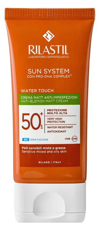 RILASTIL SUN SYSTEM WATER TOUCH FLUIDO SPF50+ 50 ML NUOVA FORMULAZIONE - Farmacia Puddu Baire S.r.l.
