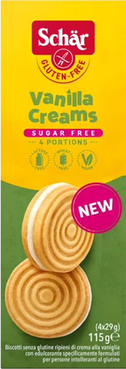 SCHAR SUGAR FREE VANILLA CREAMS 115 G - Farmacia Puddu Baire S.r.l.
