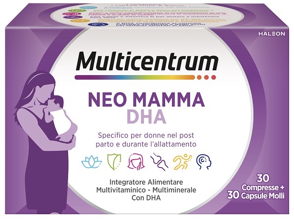 MULTICENTRUM NEO MAMMA DHA 30 COMPRESSE + 30 CAPSULE MOLLI - Farmacia Puddu Baire S.r.l.