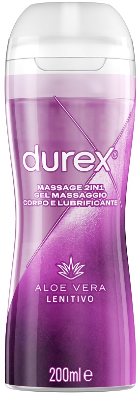 DUREX MASSAGE 2 IN 1 GEL MASSAGGIO CORPO E LUBRIFICANTE ALOE VERA 200 ML - Farmacia Puddu Baire S.r.l.