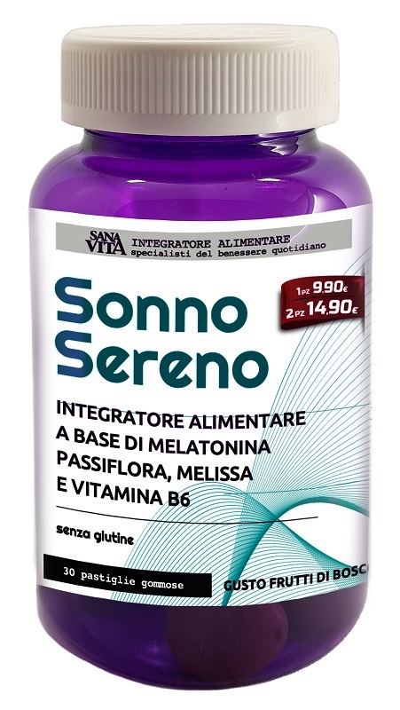 SANAVITA SONNO SERENO 30 GOMMOSE - Farmacia Puddu Baire S.r.l.