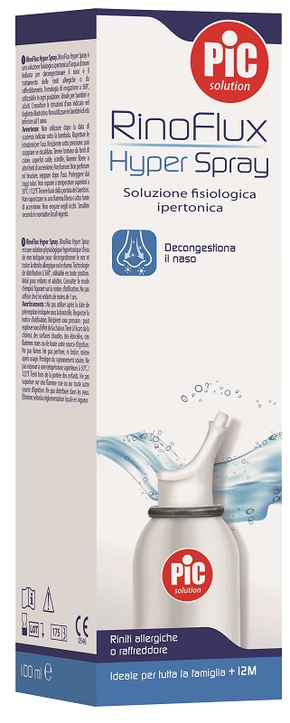 SOLUZIONE SALINA IPERTONICA SPRAY RINOFLUX HYPER PIC 100 ML - Farmacia Puddu Baire S.r.l.