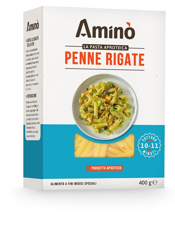 AMINO LA PASTA APROTEICA PENNE RIGATE 400 G - Farmacia Puddu Baire S.r.l.