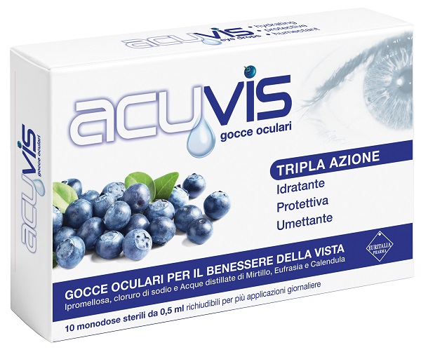 GOCCE OCULARI ACUVIS 10 FLACONCINI 0,5 ML - Farmacia Puddu Baire S.r.l.