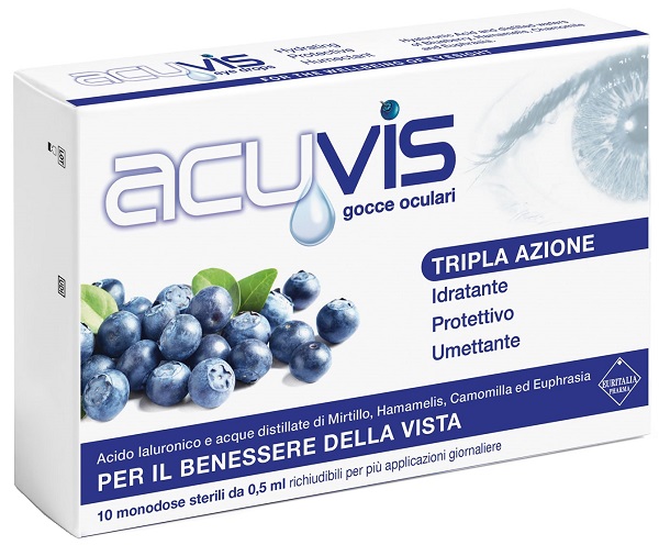 GOCCE OCULARI ACUVIS 10 FLACONCINI 0,5 ML - Farmacia Puddu Baire S.r.l.