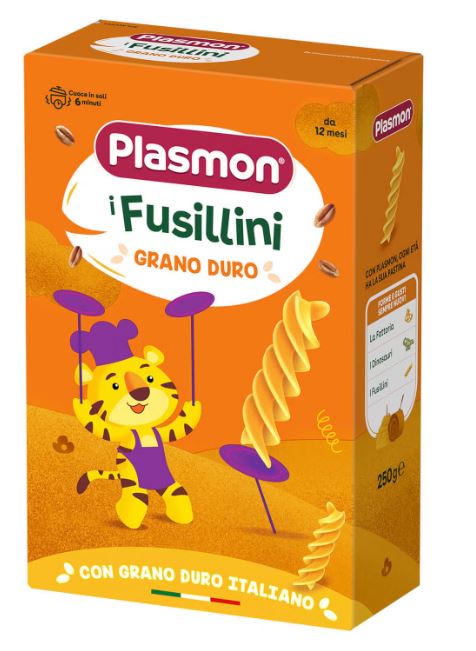 PLASMON PASTA FUSILLINI GRANO DURO 250 G - Farmacia Puddu Baire S.r.l.