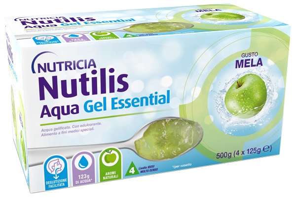 NUTILIS AQUA GEL MELA 4 PEZZI DA 125 G - Farmacia Puddu Baire S.r.l.