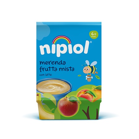 NIPIOL OMOGENEIZZATO MERENDA FRUTTA MISTA 2 PEZZI DA 100 G - Farmacia Puddu Baire S.r.l.