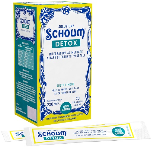 SOLUZIONE SCHOUM DETOX 20 STICK - Farmacia Puddu Baire S.r.l.