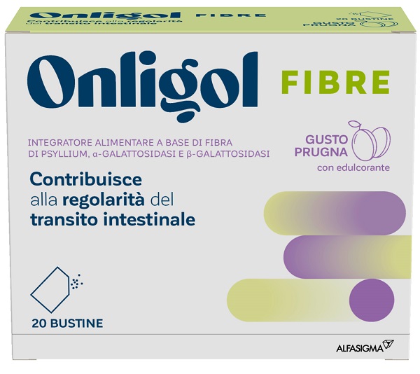 ONLIGOL FIBRE PRUGNA 20 BUSTINE - Farmacia Puddu Baire S.r.l.