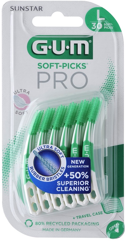 GUM SOFT PICK PRO LARGE 30 PEZZI - Farmacia Puddu Baire S.r.l.