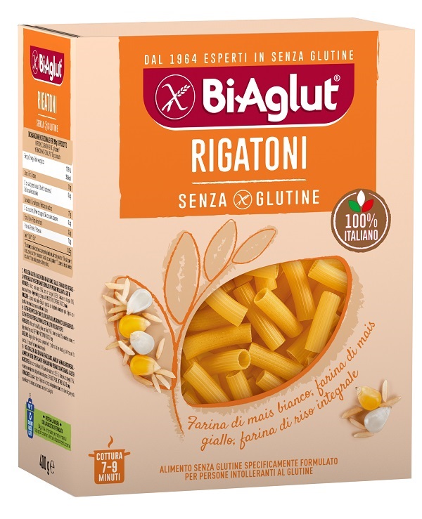 BIAGLUT PASTA SENZA GLUTINE RIGATONI 400 G - Farmacia Puddu Baire S.r.l.