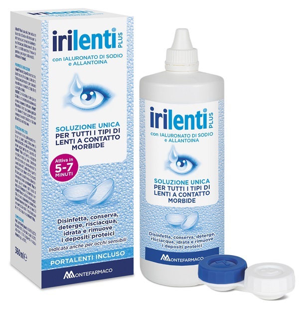 SOLUZIONE UNICA PER LENTI A CONTATTO IRILENTI 360 ML + PORTALENTI - Farmacia Puddu Baire S.r.l.