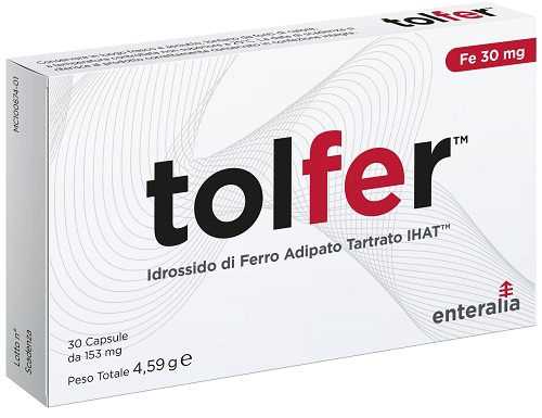 TOLFER IHAT IDROSSIDO FERRO ADIPATO TARTRATO NANO 30 CAPSULE - Farmacia Puddu Baire S.r.l.