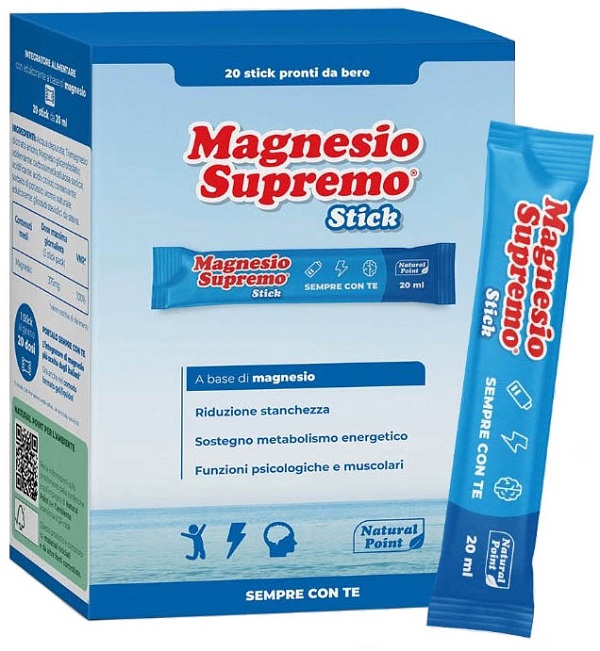 MAGNESIO SUPREMO 20 STICK DA 20 ML - Farmacia Puddu Baire S.r.l.