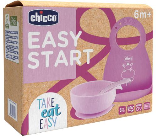 CH SET PAPPA SILICONE 6M+ ROSA - Farmacia Puddu Baire S.r.l.