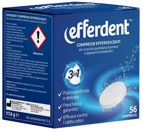 EFFERDENT 56 COMPRESSE EFFERVESCENTI - Farmacia Puddu Baire S.r.l.