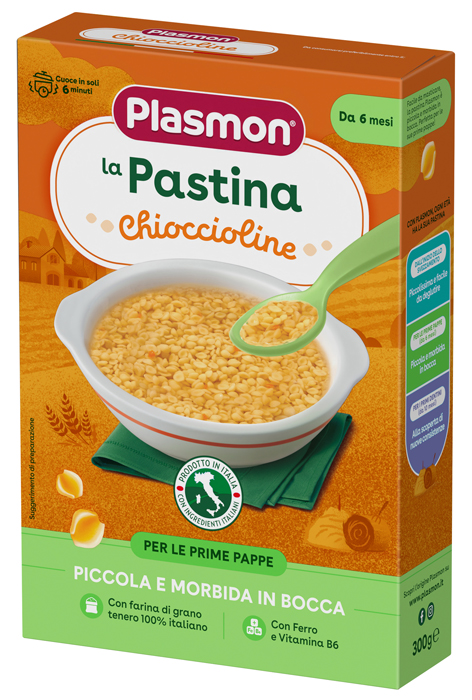 PLASMON PASTA CHIOCCIOLINE 300 G - Farmacia Puddu Baire S.r.l.