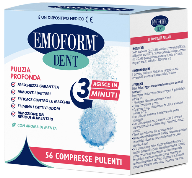 COMPRESSE PULENTI EMOFORM DENT 56 PEZZI - Farmacia Puddu Baire S.r.l.