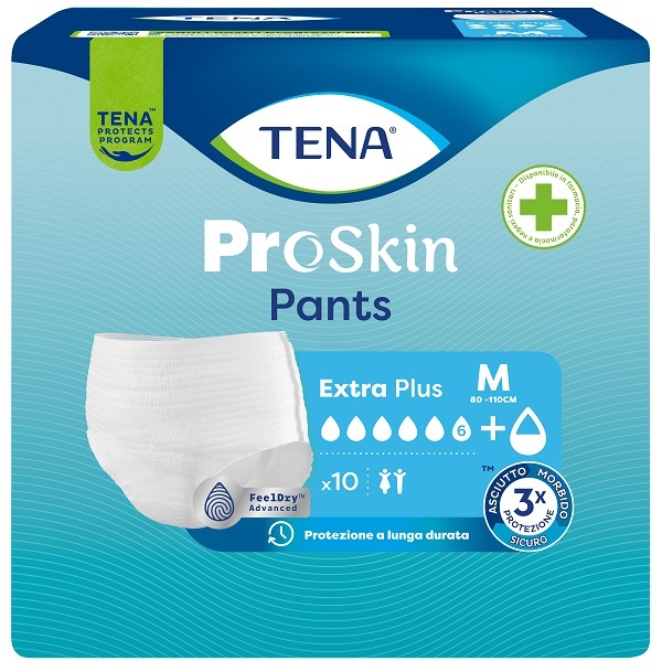 TENA PANTS EXTRA PLUS M 10 PEZZI - Farmacia Puddu Baire S.r.l.