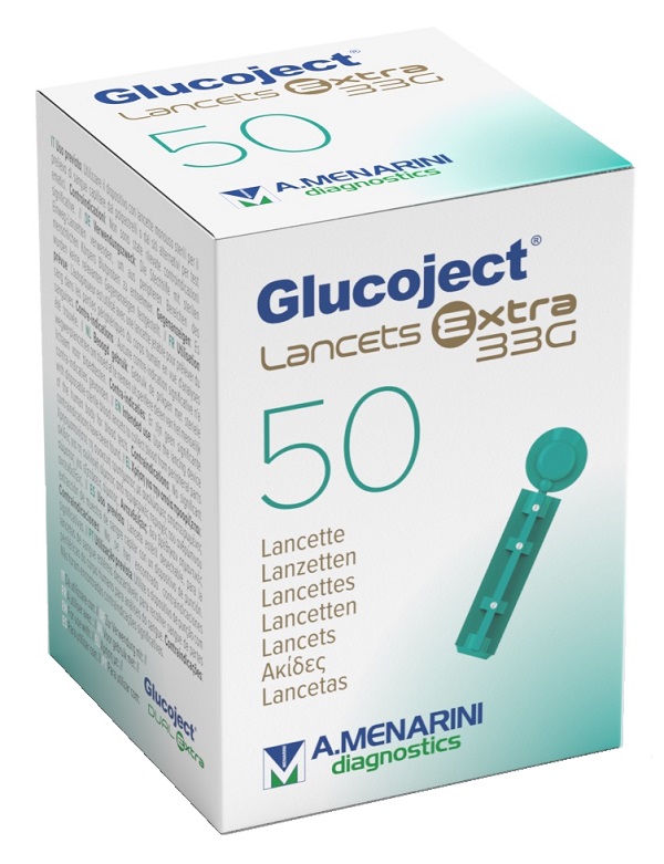LANCETTA PUNGIDITO GLUCOJECT EXTRA GAUGE 33 50 PEZZI - Farmacia Puddu Baire S.r.l.