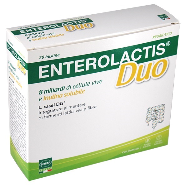 ENTEROLACTIS DUO POLVERE 20 BUSTINE - Farmacia Puddu Baire S.r.l.