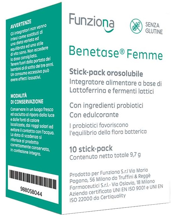 BENETASE FEMME 10 STICK PACK - Farmacia Puddu Baire S.r.l.