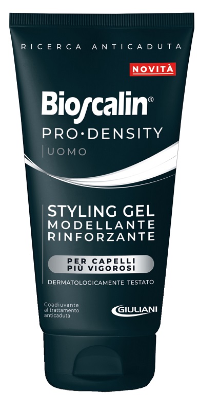 BIOSCALIN PRO DENSITY UOMO STYLING GEL MODELLANTE RINFORZANTE 150 ML - Farmacia Puddu Baire S.r.l.