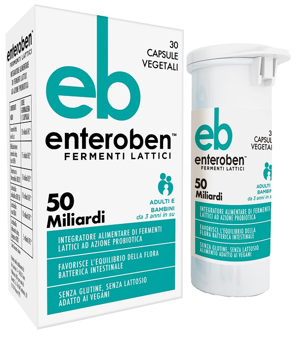 ENTEROBEN 50MLD 30 CAPSULE VEGETALI - Farmacia Puddu Baire S.r.l.