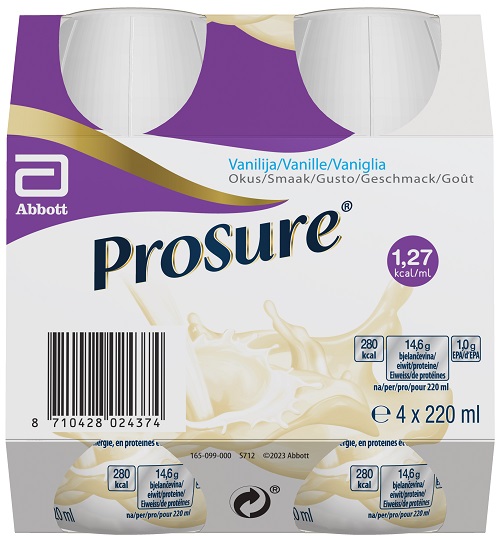 PROSURE VANILLA 4 BOTTIGLIE DA 220 ML - Farmacia Puddu Baire S.r.l.