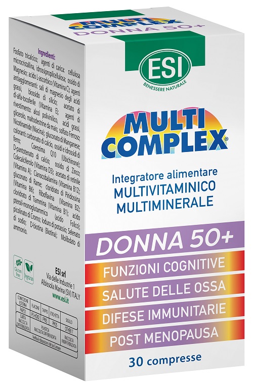 ESI MULTICOMPLEX DONNA 50+ 30 COMPRESSE - Farmacia Puddu Baire S.r.l.
