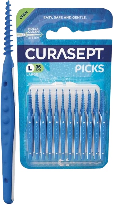 CURASEPT PICKS LARGE 36 PEZZI - Farmacia Puddu Baire S.r.l.