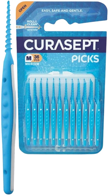 CURASEPT PICKS MEDIUM 36 PEZZI - Farmacia Puddu Baire S.r.l.