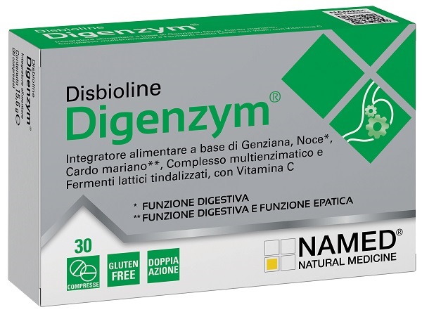 DISBIOLINE DIGENZYM AB 30 COMPRESSE - Farmacia Puddu Baire S.r.l.