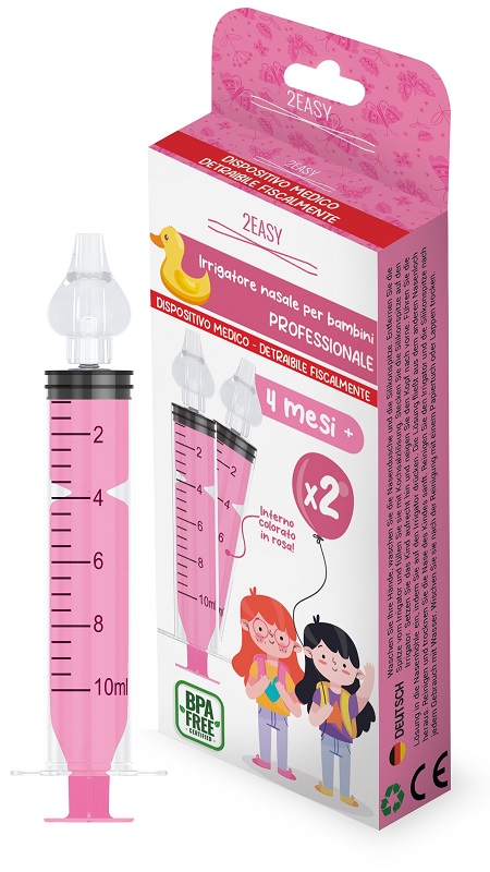 SIRINGA 10ML IRRIGATORE NASALE 2EASY PER BAMBINE - Farmacia Puddu Baire S.r.l.