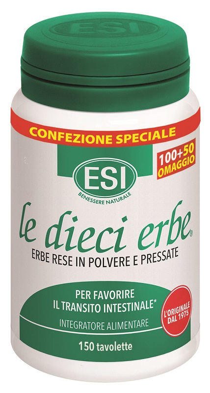 ESI LE DIECI ERBE 100 TAVOLETTE + 50 TAVOLETTE OMAGGIO - Farmacia Puddu Baire S.r.l.