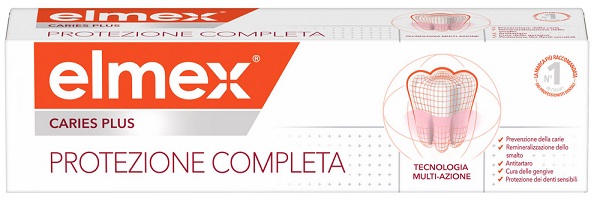 ELMEX DENTIFRICIO CARIES PLUS PROTEZIONE COMPLETA 75 ML - Farmacia Puddu Baire S.r.l.