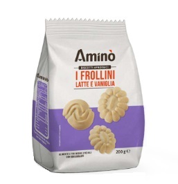 AMINO' I FROLLINI LATTE E VANIGLIA 200 G - Farmacia Puddu Baire S.r.l.