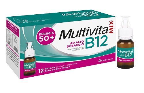 MULTIVITAMIX B12 12 FLACONCINI - Farmacia Puddu Baire S.r.l.