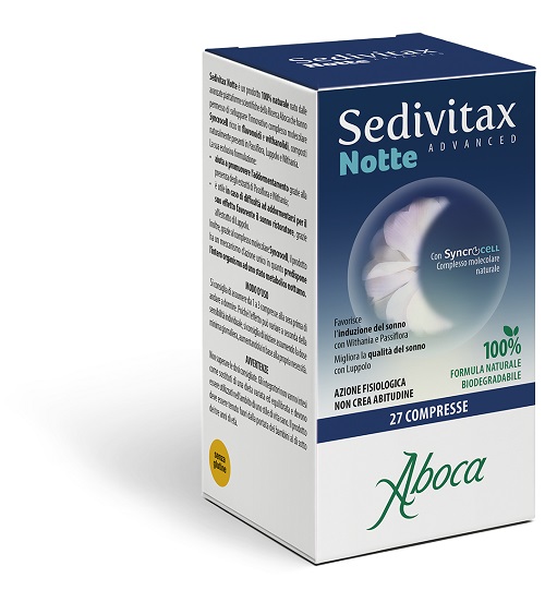 SEDIVITAX NOTTE ADVANCED 27 COMPRESSE - Farmacia Puddu Baire S.r.l.