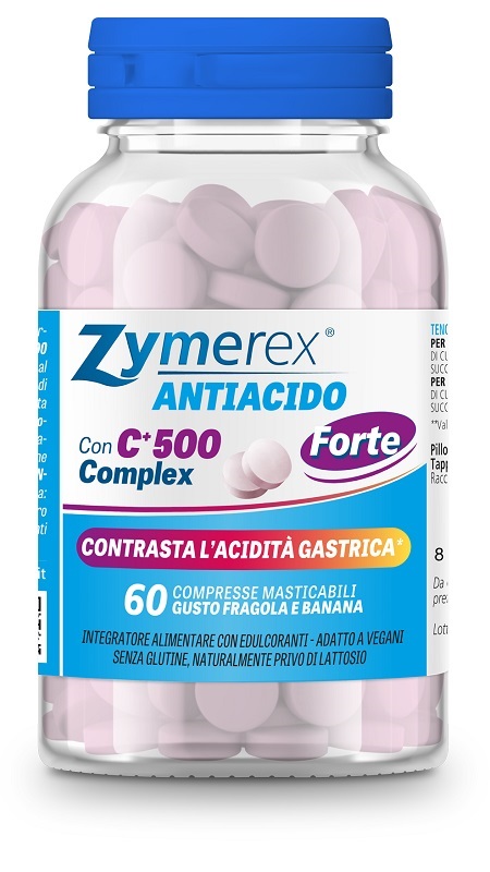 ZYMEREX ANTIACIDO FORTE 60 COMPRESSE MASTICABILI - Farmacia Puddu Baire S.r.l.