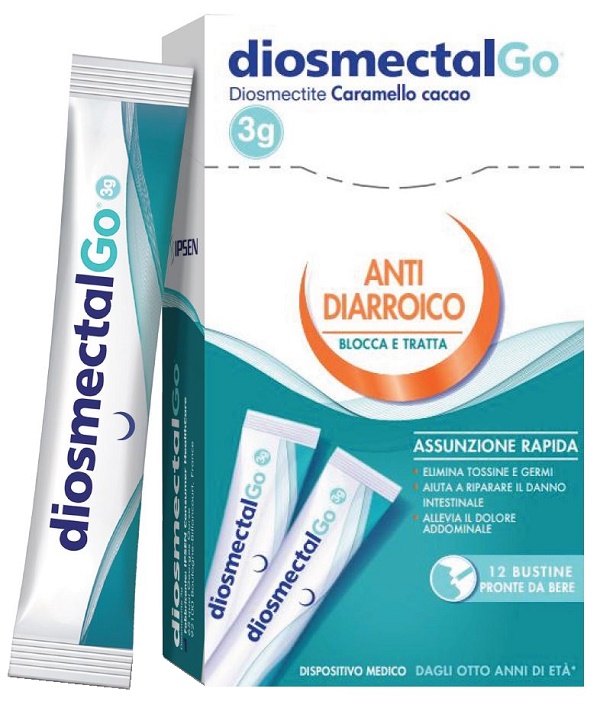 DIOSMECTALGO CARAMELLO CACAO 12 STICK - Farmacia Puddu Baire S.r.l.